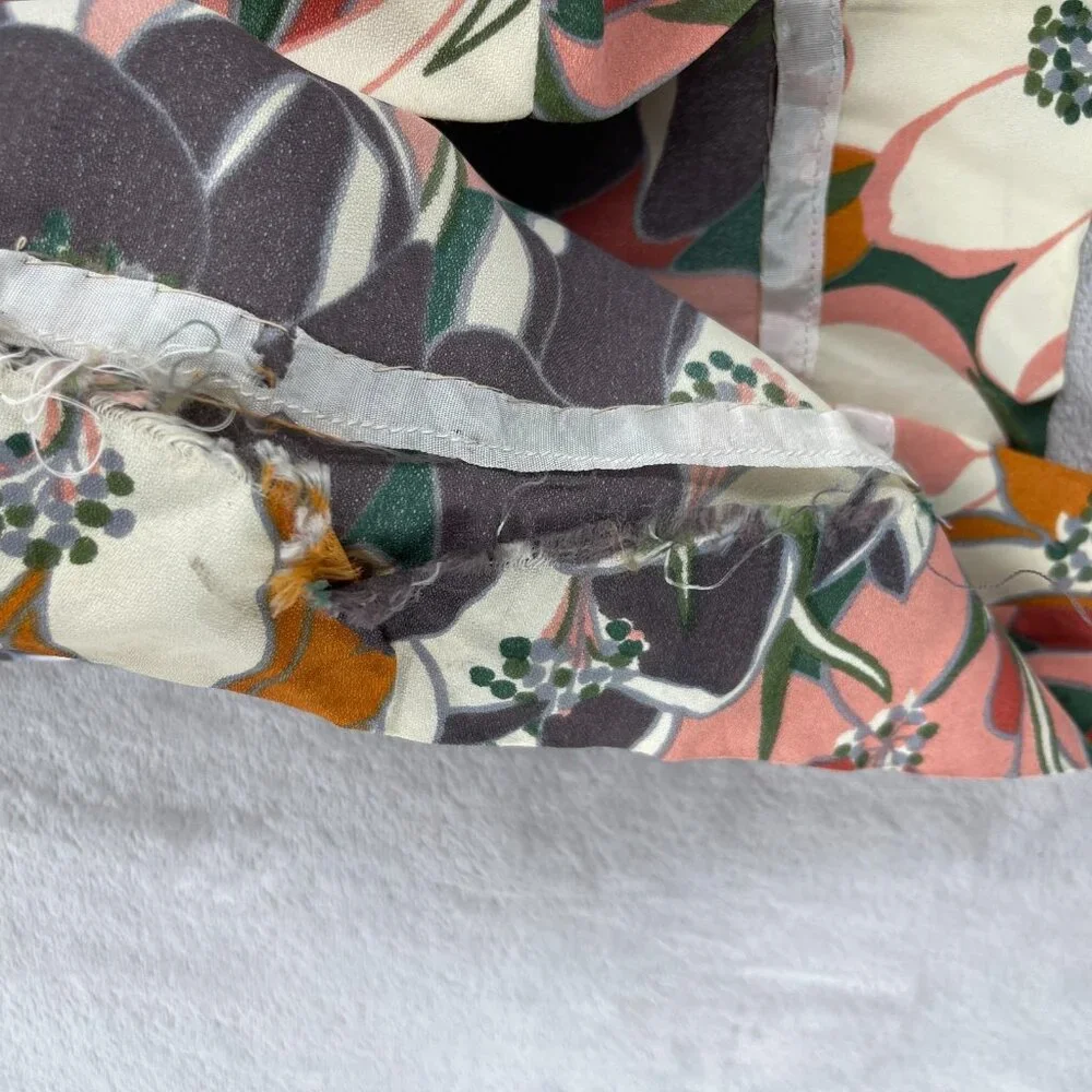 Justin McCarty Vintage Floral Print Super Wide Leg 70s Palazzo Pants - Picture 11 of 16